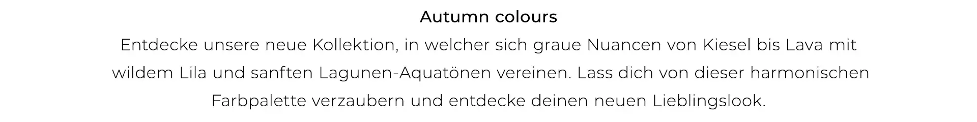 Autumn colours Text